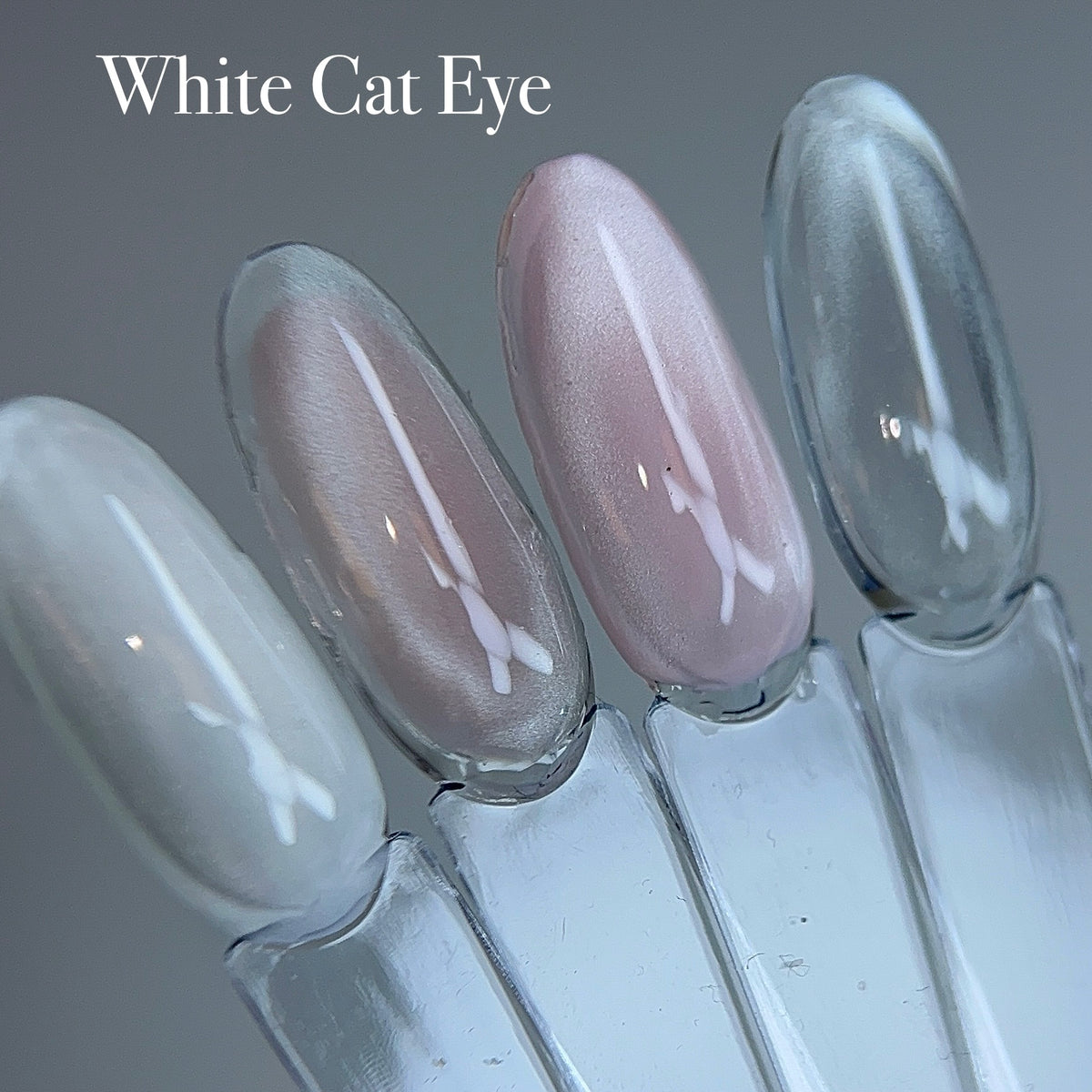 Pusiau ilgalaikis „Cat Eye“ baltas lakas